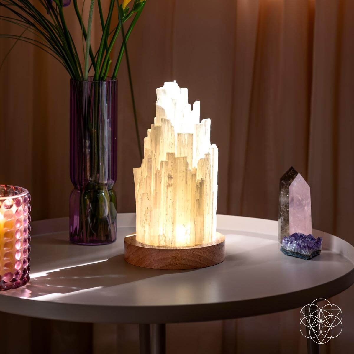 The Cleanse - All Selenite Lamp - 2 Pounds of Healing Power - Collective Awakening
