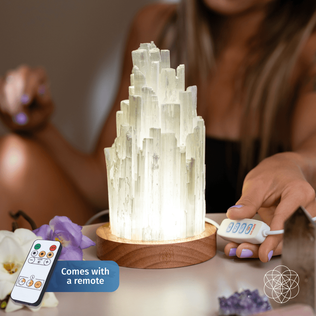The Cleanse - All Selenite Lamp - 2 Pounds of Healing Power - Collective Awakening
