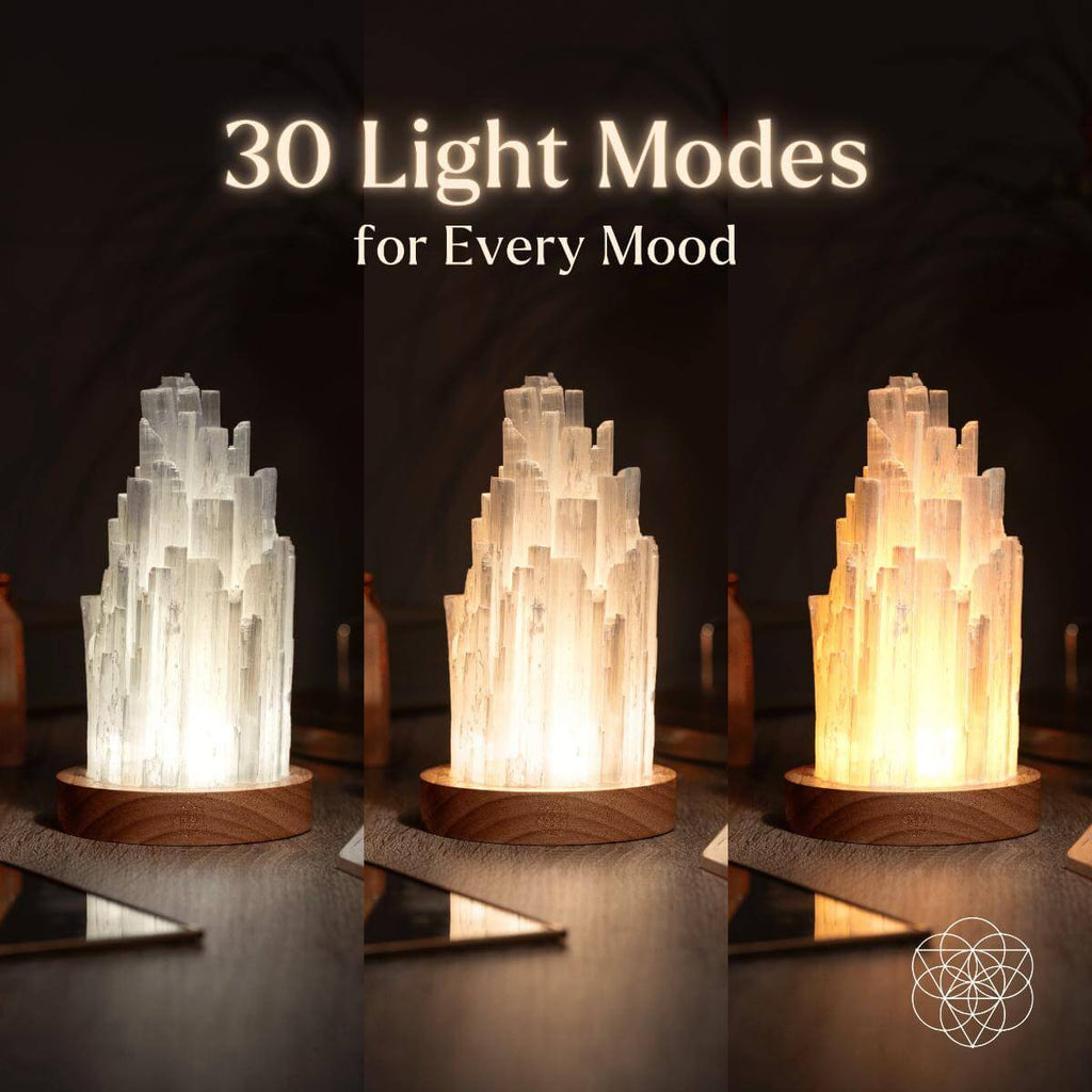 The Cleanse - All Selenite Lamp - 2 Pounds of Healing Power - Collective Awakening