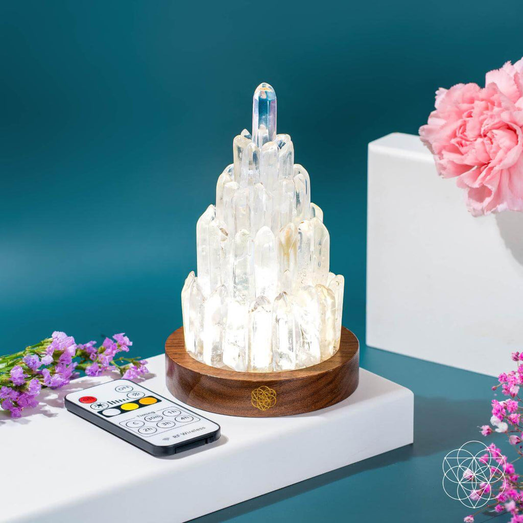 The Clear Quartz Manifestation Tower Lamp - Collective Awakening