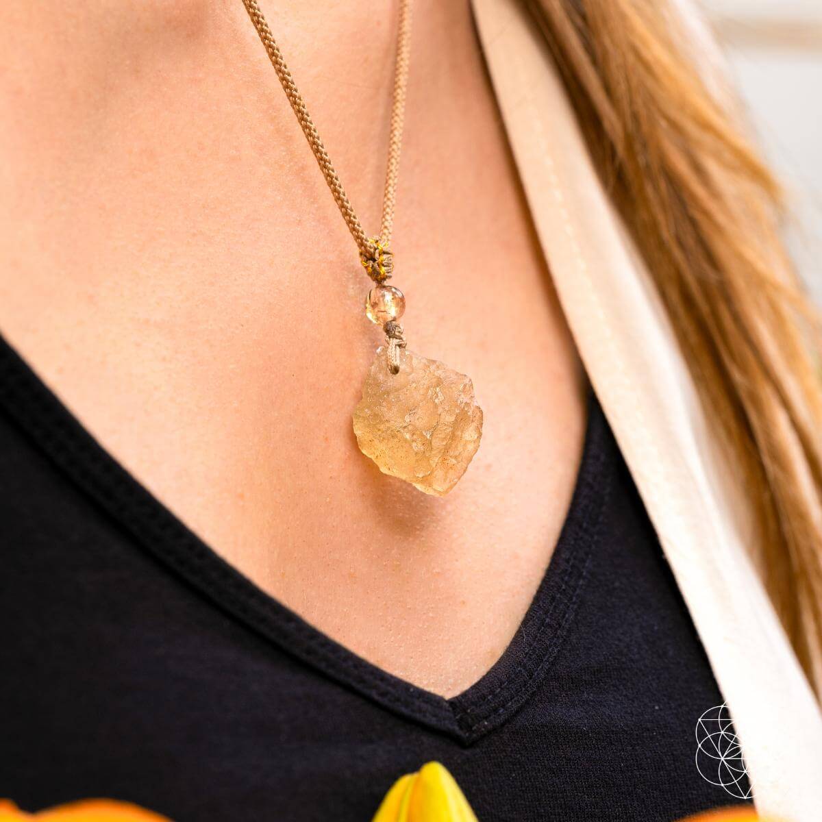 The Destiny Relic – Libyan Desert Glass Pendant - Collective Awakening