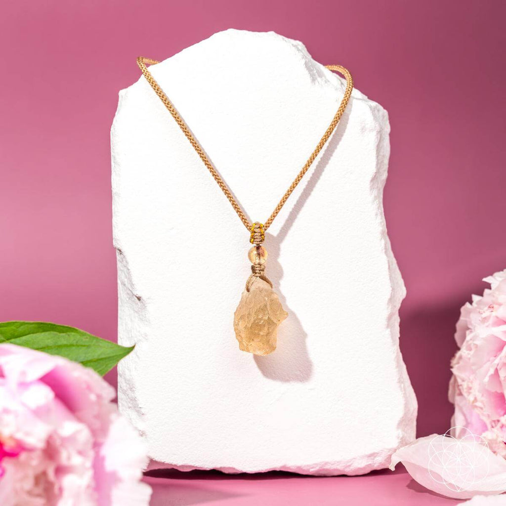 The Destiny Relic – Libyan Desert Glass Pendant - Collective Awakening