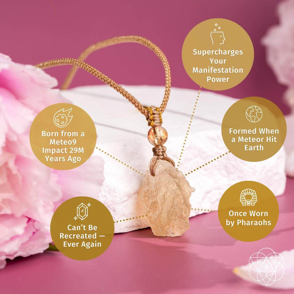 The Destiny Relic – Libyan Desert Glass Pendant - Collective Awakening