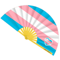 Trans Pride Flag Fan - Collective Awakening