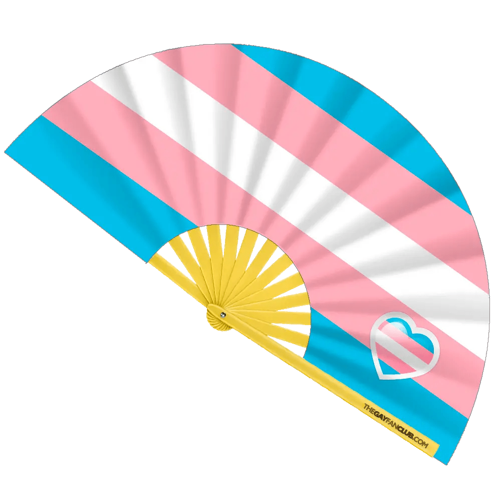 Trans Pride Flag Fan - Collective Awakening