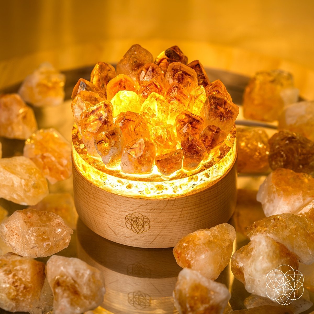 Turn My Life to Gold - Midas Citrine Lamp - Collective Awakening