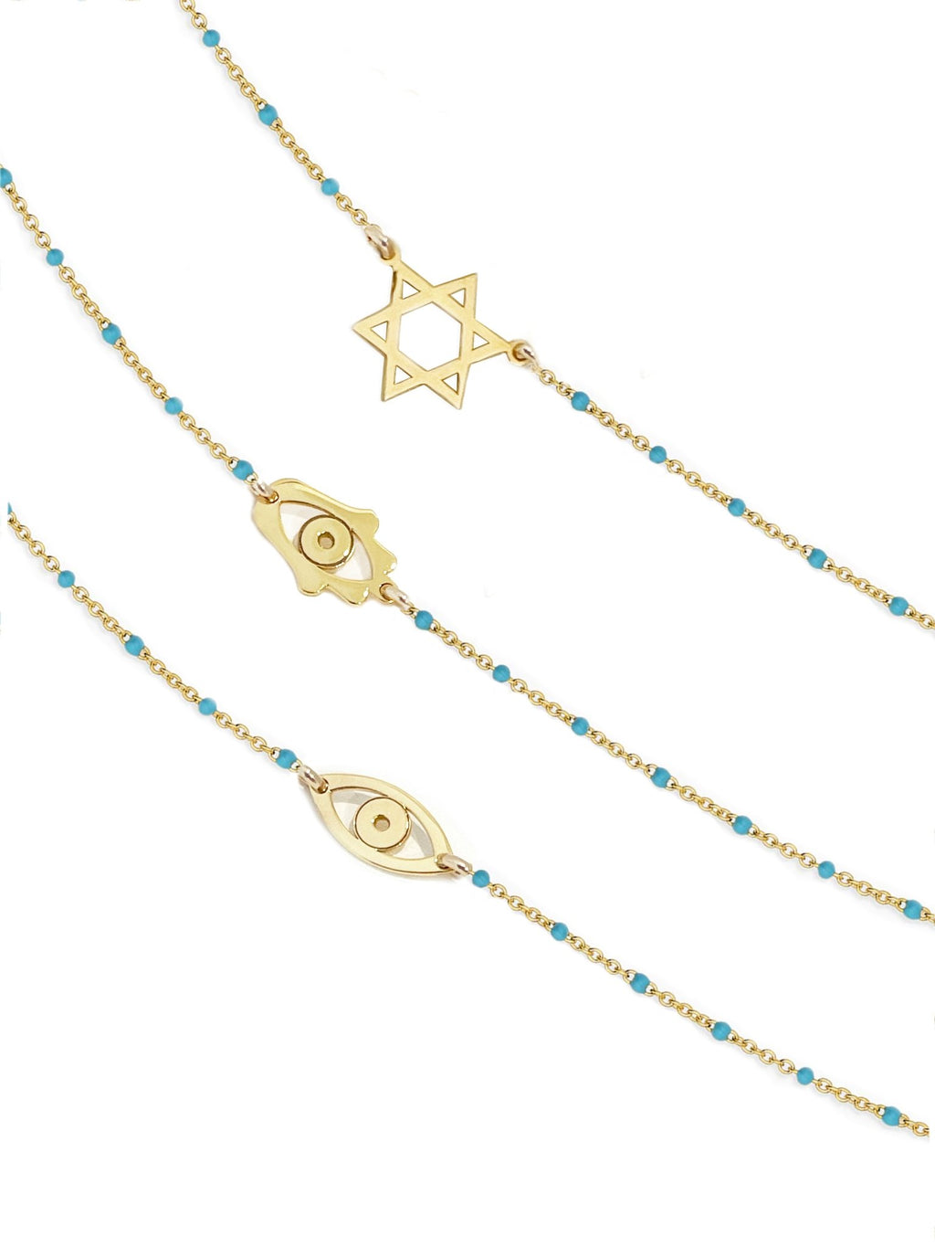 Turquoise Mini Charm Necklaces - Collective Awakening