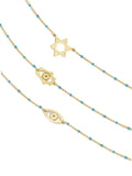 Turquoise Mini Charm Necklaces - Collective Awakening