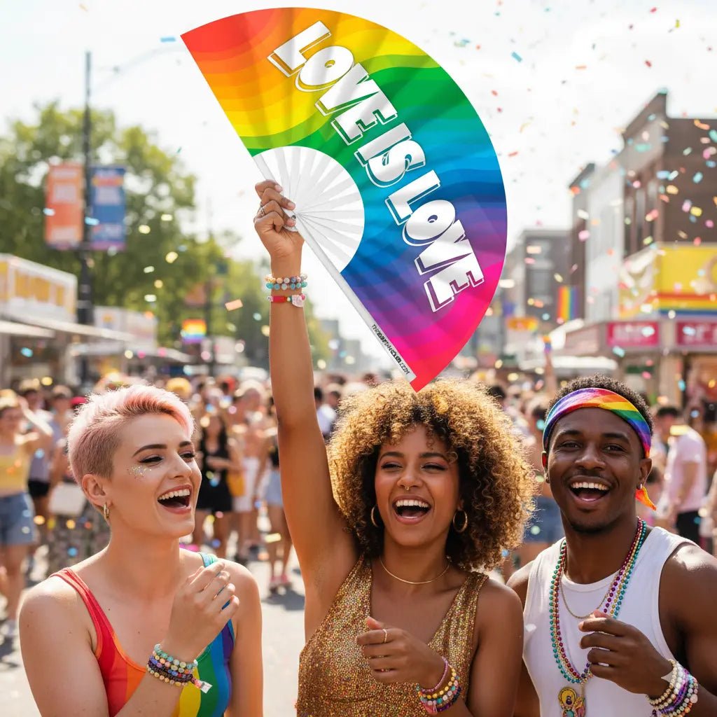 Love Is Love Rainbow Fan - Collective Awakening