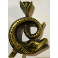 Vintage French Bronze Fish Candlestick Swims into Your Collection - Collective Awakening