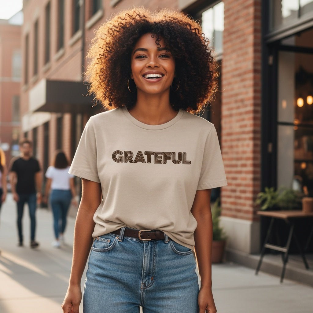 GRATEFUL Relaxed Cotton T-Shirt - Collective Awakening