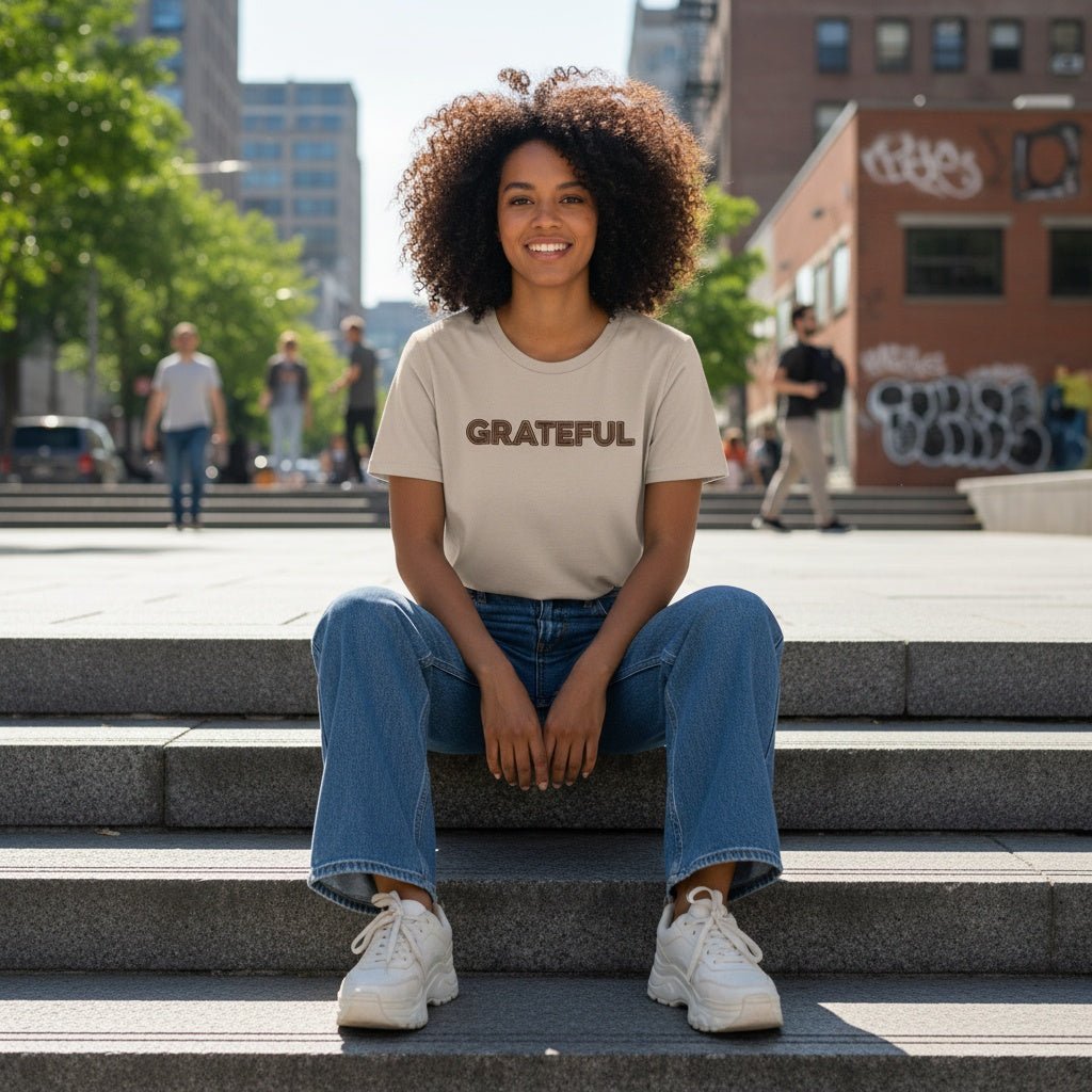 GRATEFUL Relaxed Cotton T-Shirt - Collective Awakening