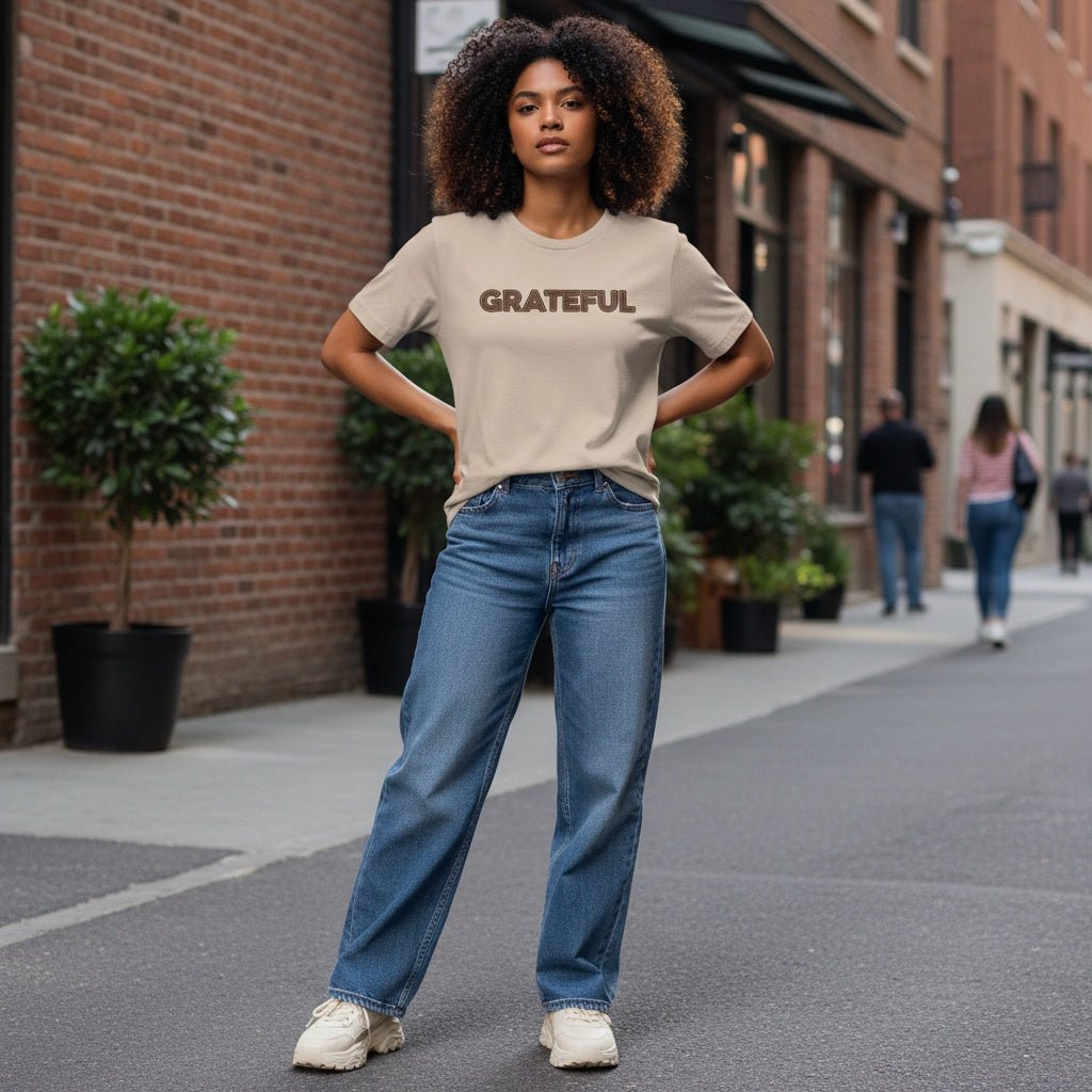 GRATEFUL Relaxed Cotton T-Shirt - Collective Awakening