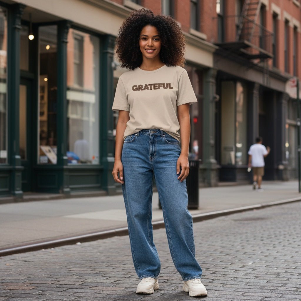 GRATEFUL Relaxed Cotton T-Shirt - Collective Awakening